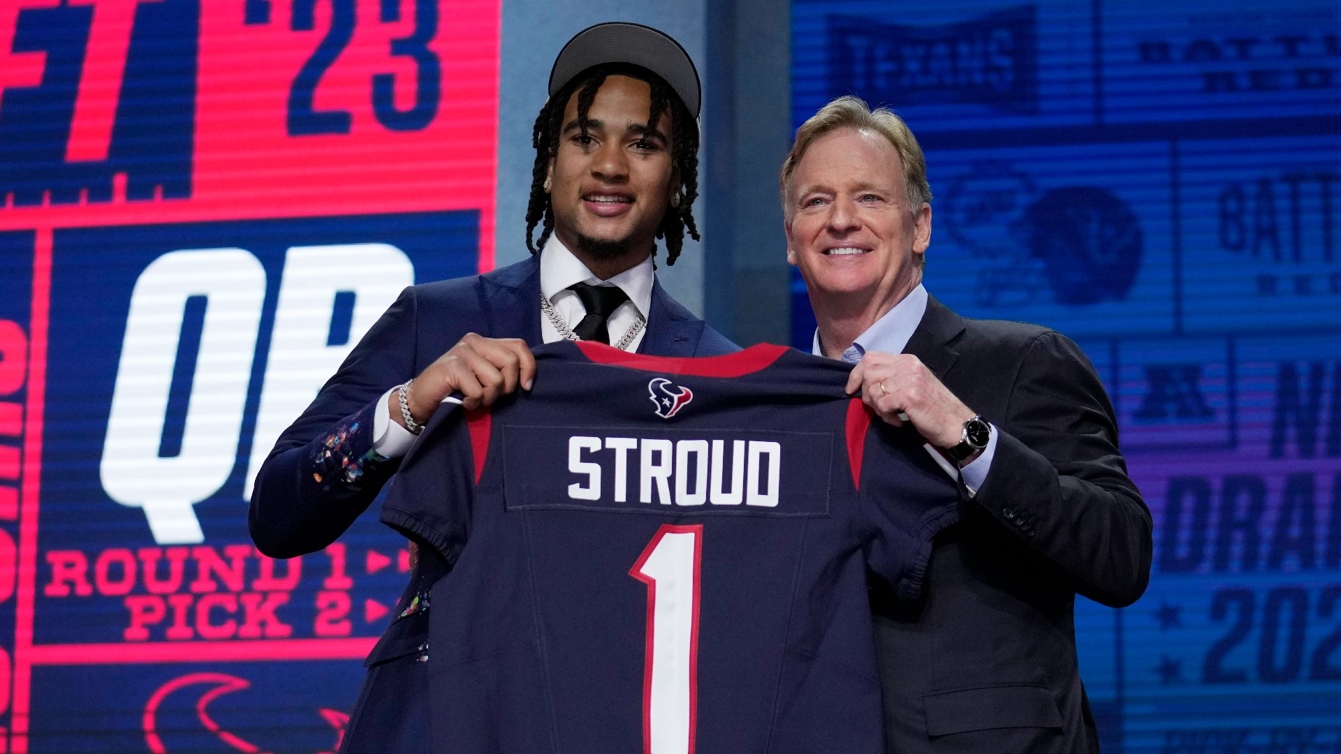 C.J. Stroud with drafted with the second overall