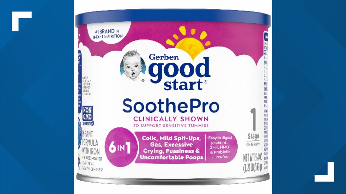 Recalled Gerber baby formula distributed to stores after recall