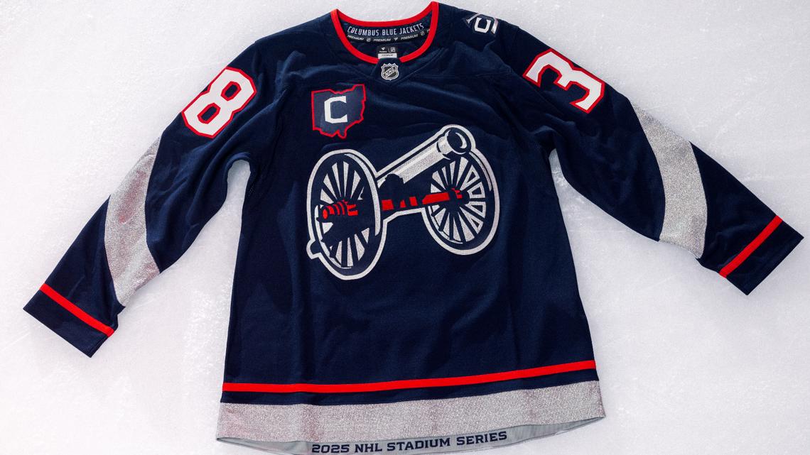 Columbus Blue Jackets unveil jackets for 2025 Stadium Series game in