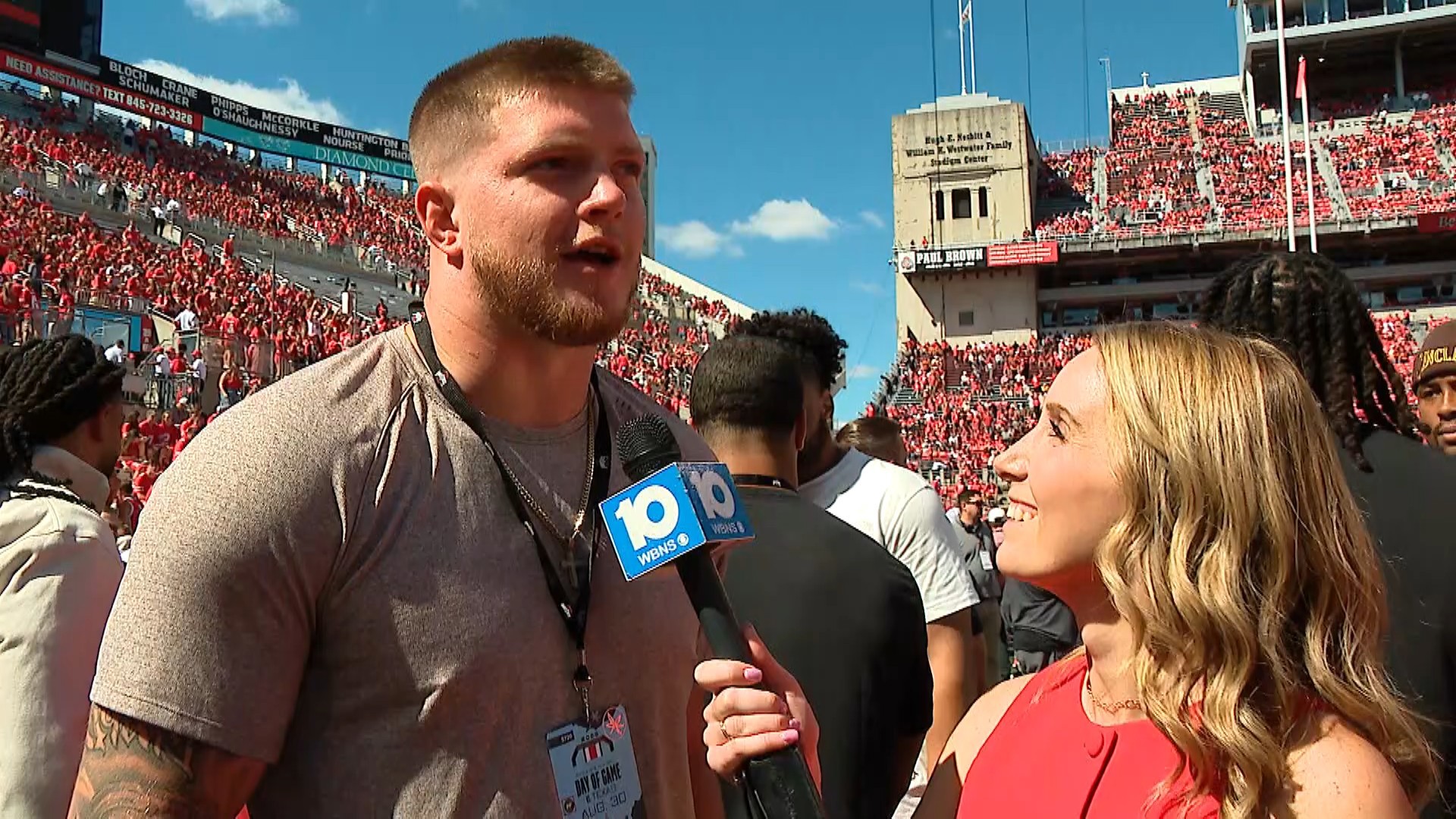 Ohio State got a couple of key stops in the red zone and the third-ranked Buckeyes opened the season with a 14-7 victory over top-ranked Texas on Saturday.