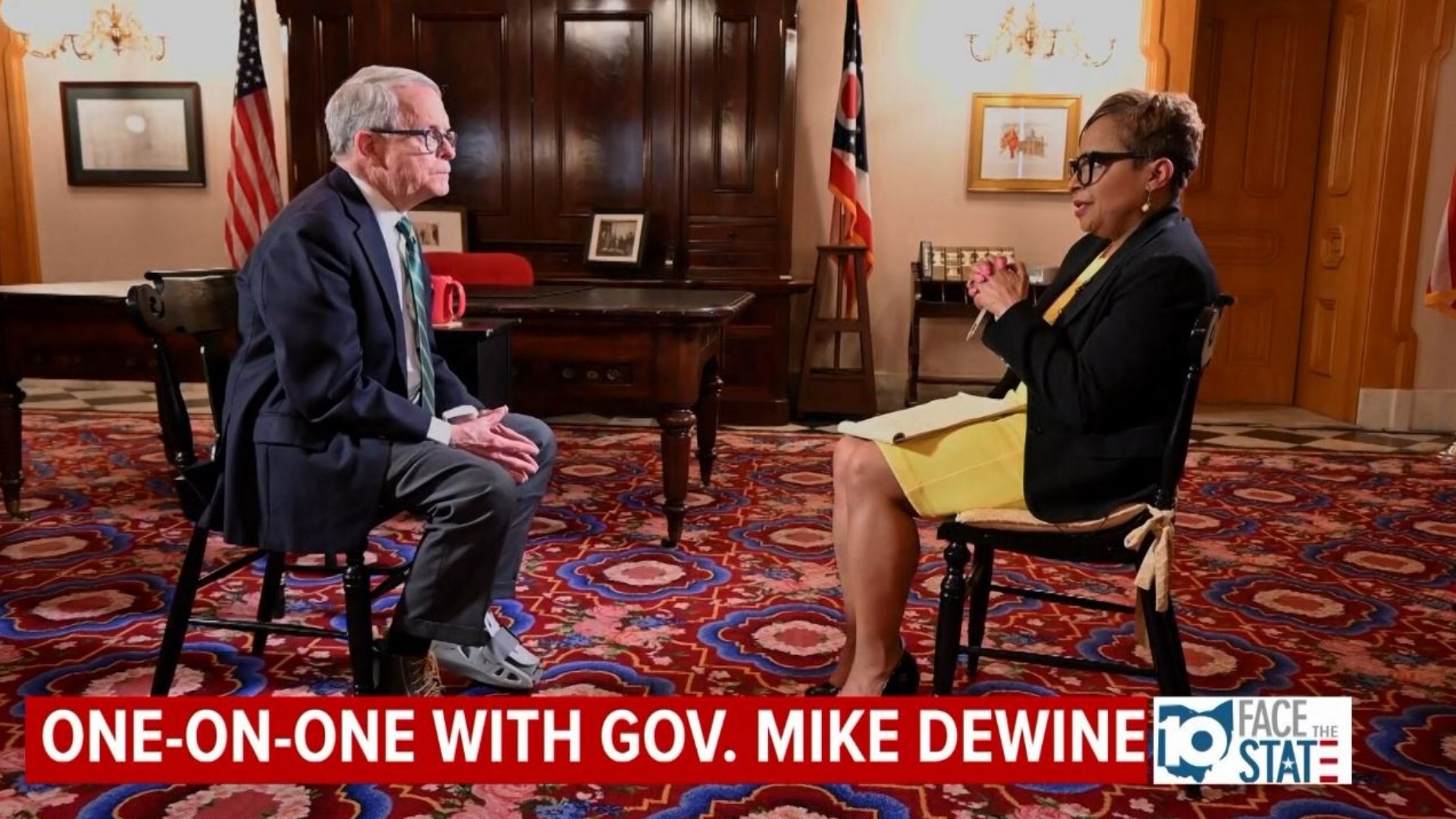 On this week’s Face the State, 10TV’s Tracy Townsend sits down for a one-on-one interview with Ohio Gov. Mike DeWine.