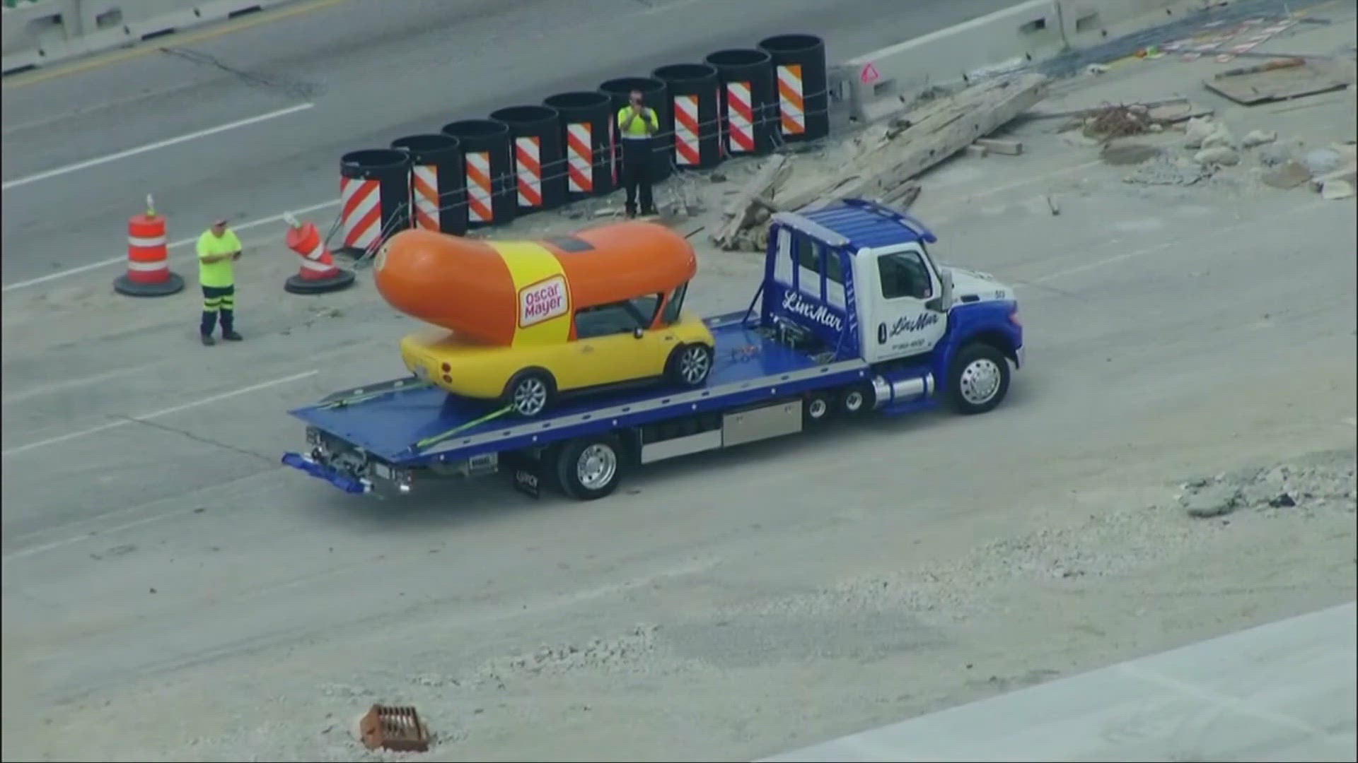 No injuries were reported after the crash, which prompted the closure of the right lane of northbound I-294 for more than an hour, officials said.