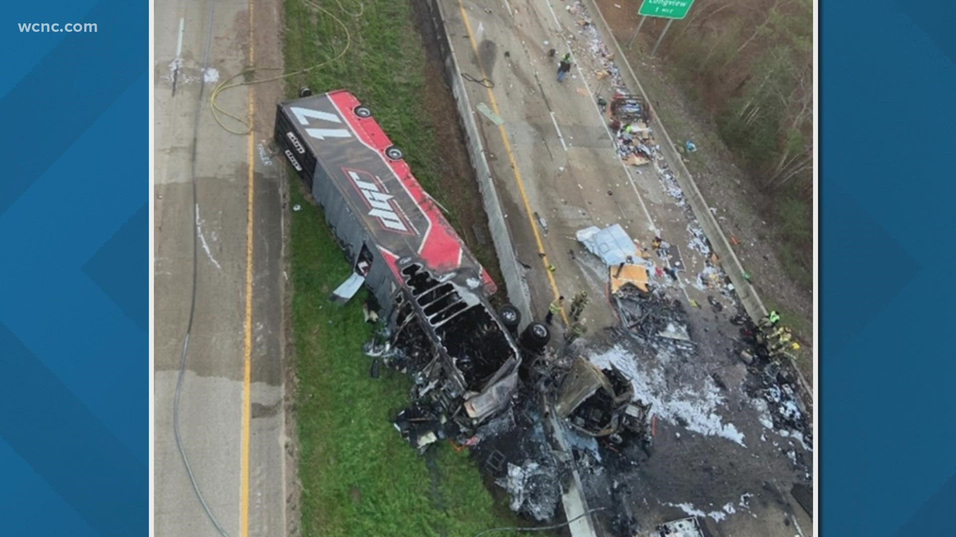 A NASCAR team hauler driver was killed in a crash near Longview, Texas, Tuesday morning, officials confirmed.