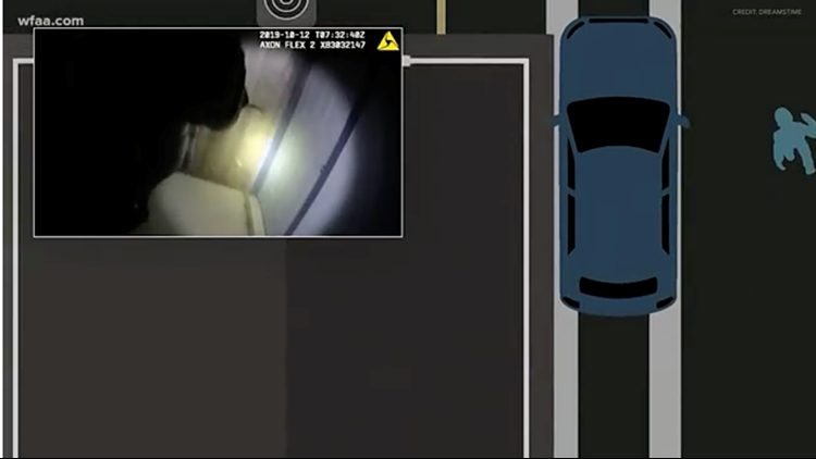 Raw video: Body camera shows former Fort Worth officer Aaron Dean's path to Atatiana Jefferson's window