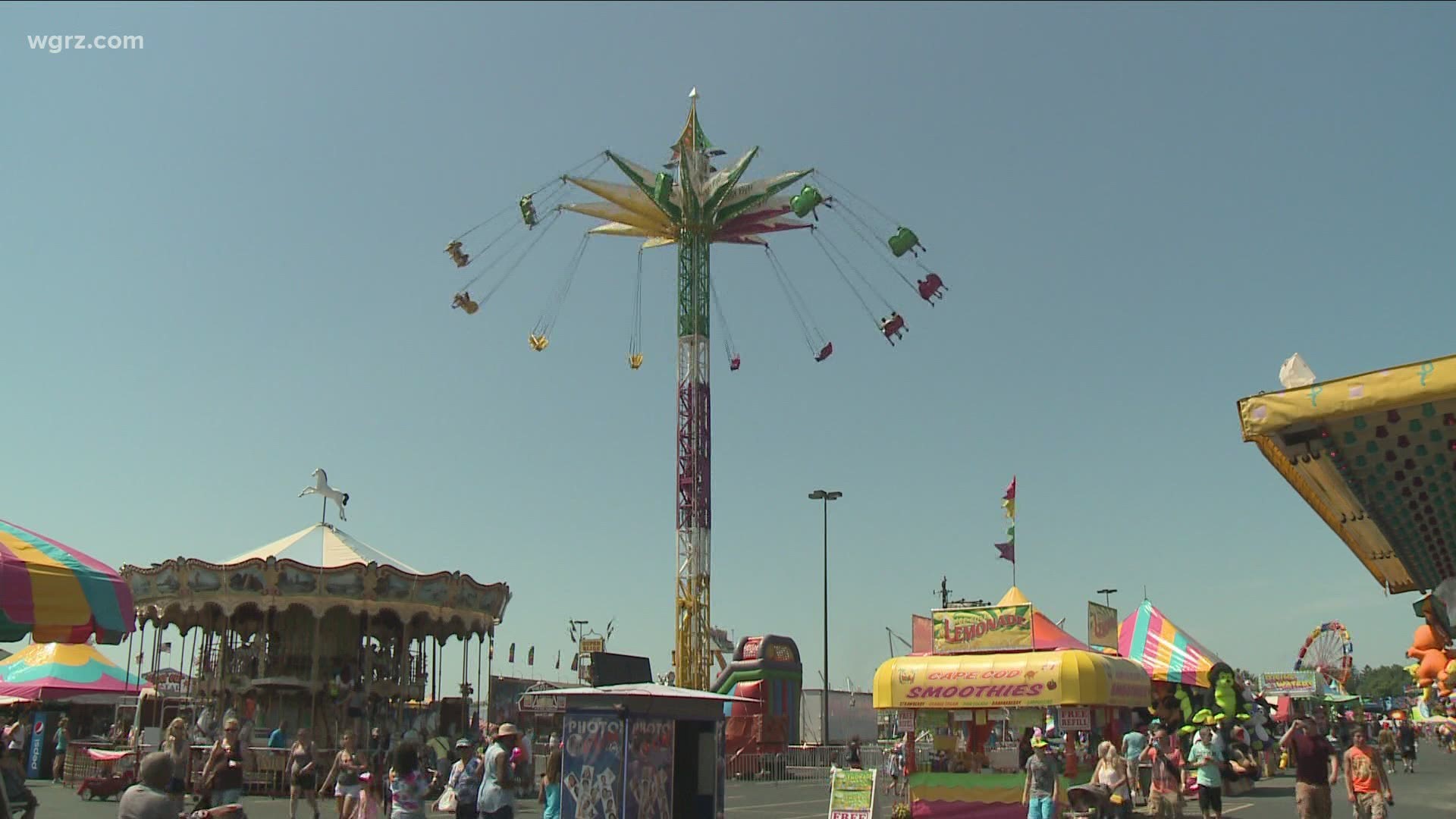 Erie county fair what we've run through in all these simulations it would be safe to have the event and there would not be an excess number of infections