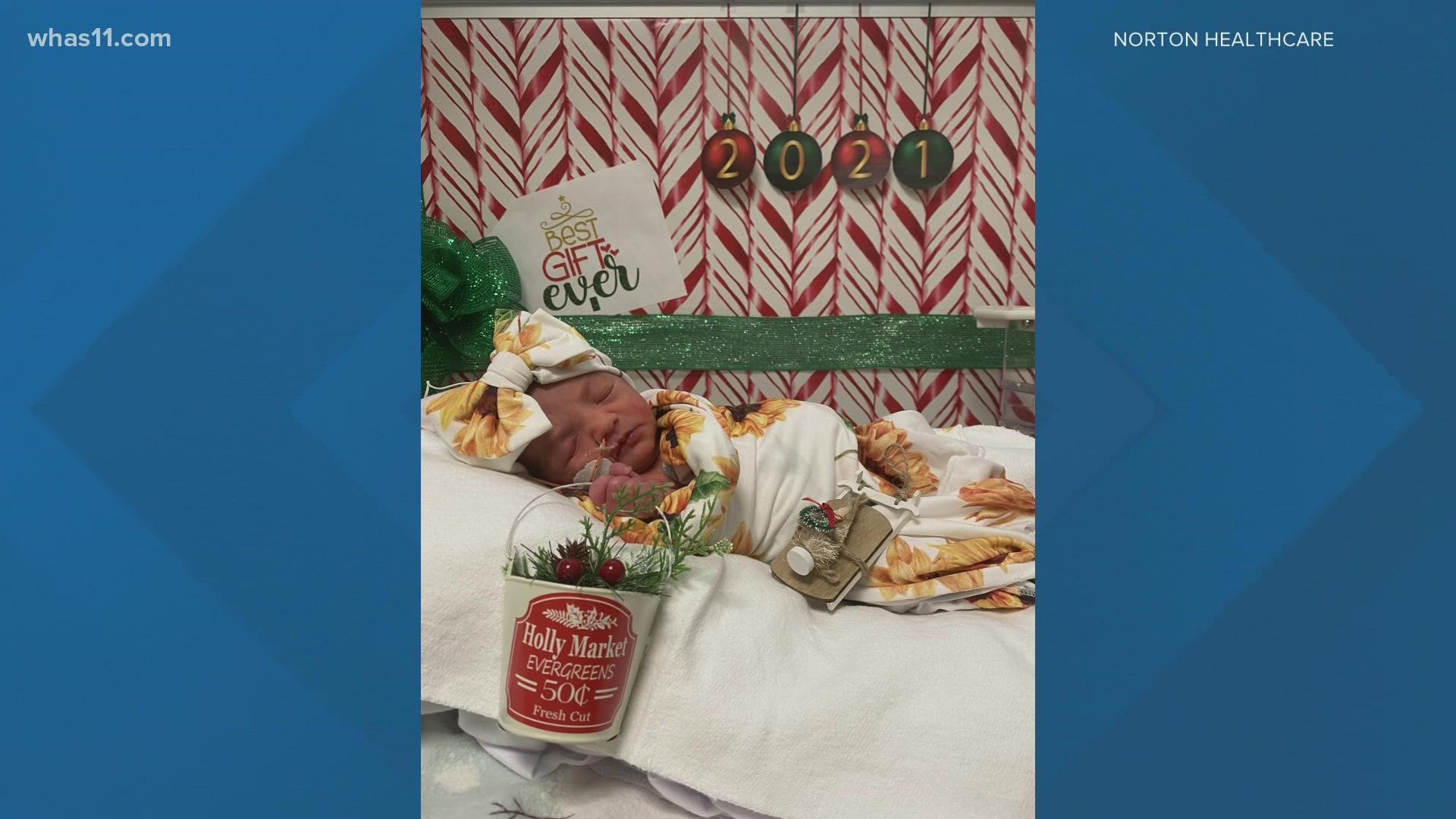 These babies are celebrating their first Christmas in the NICU, so the hospital hosted a party for their families.