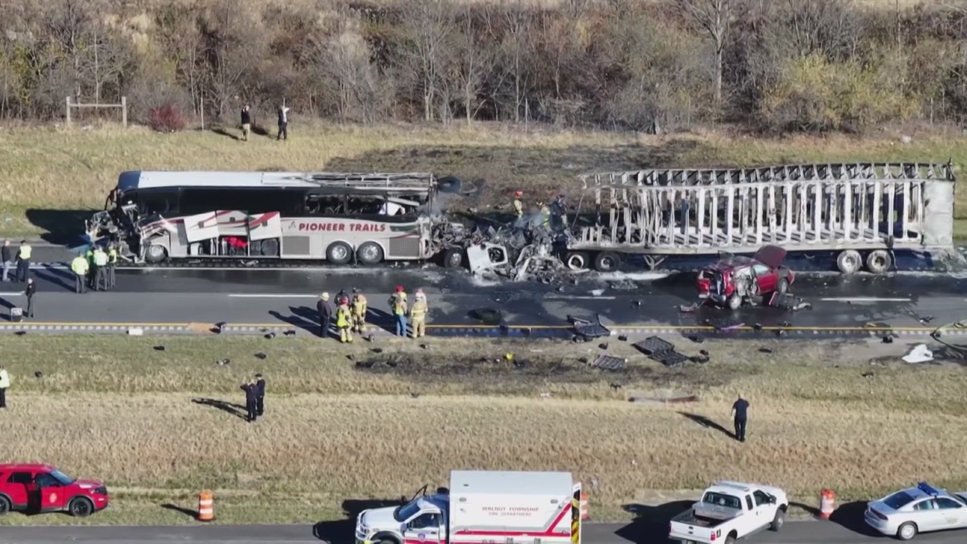 Ohio bus crash Gov. Mike DeWine makes remarks during event