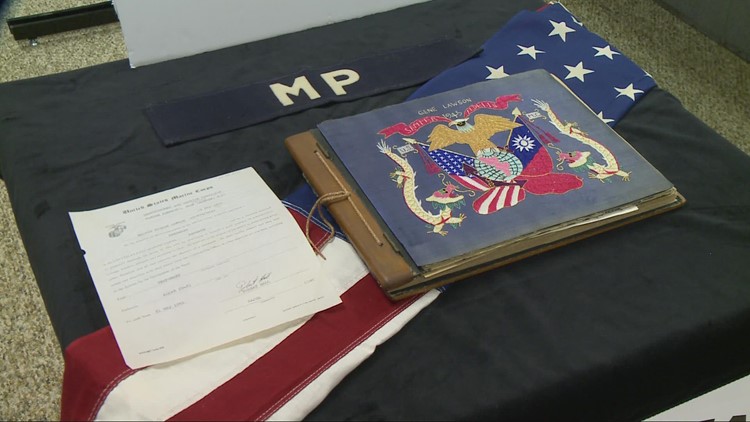World War II scrapbook made by veteran returned to Ohio family after being found in trash