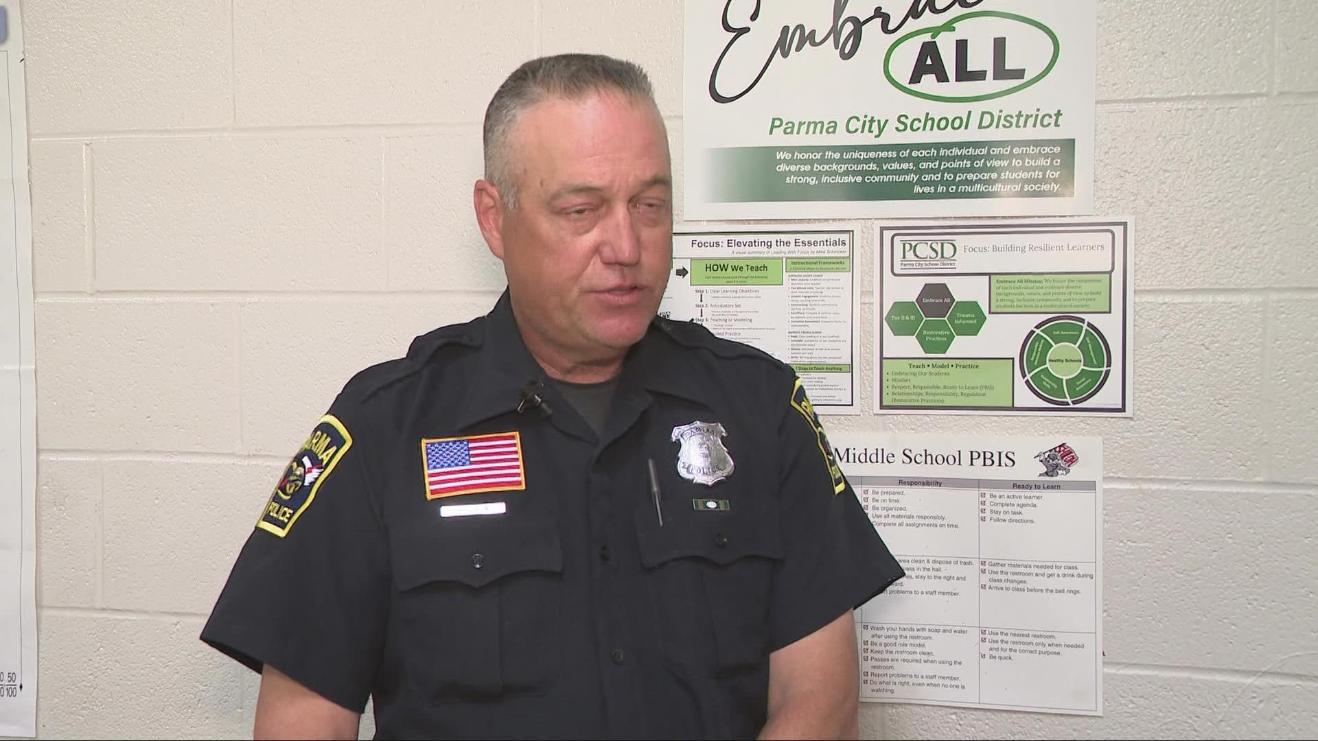 3News' Isabel Lawrence spoke with an SRO in Parma about his role in schools.