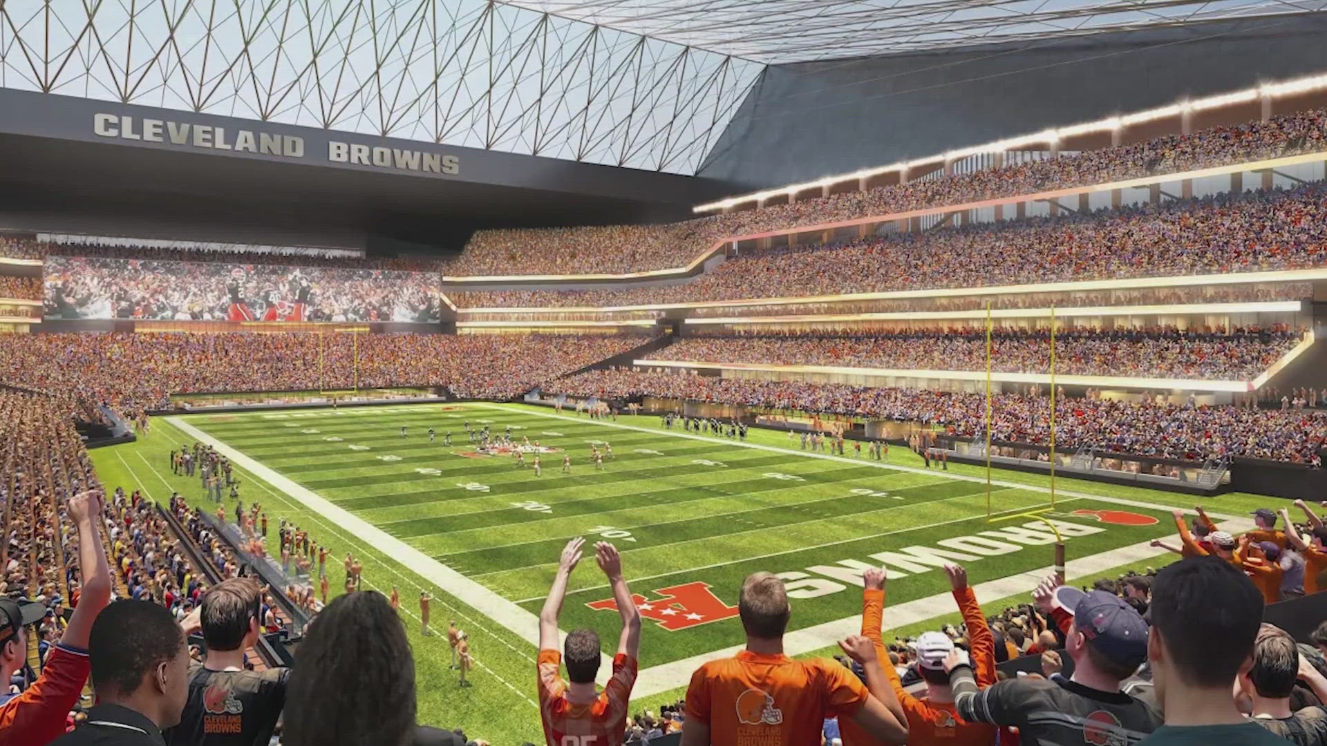 Bibb said Browns owners Jimmy and Dee Haslam informed him on Wednesday night that they intend to build a domed stadium in Brook Park.