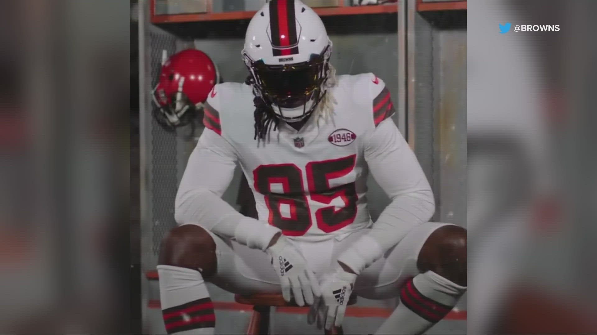 For the first time since 1951, the Cleveland Browns will wear helmets a color other than orange.