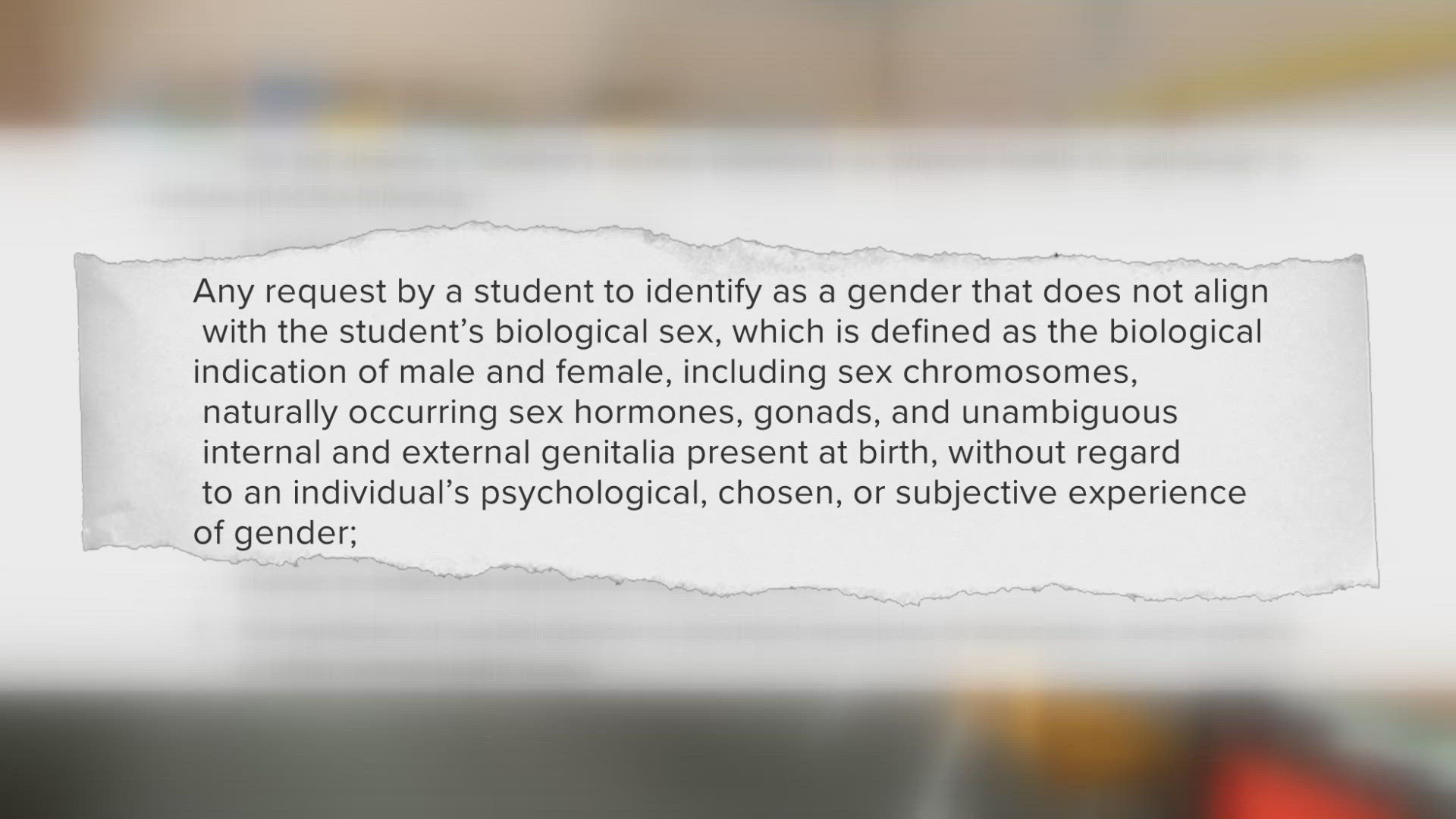 Critics argue the bill unfairly targets LGBTQ+ youth.