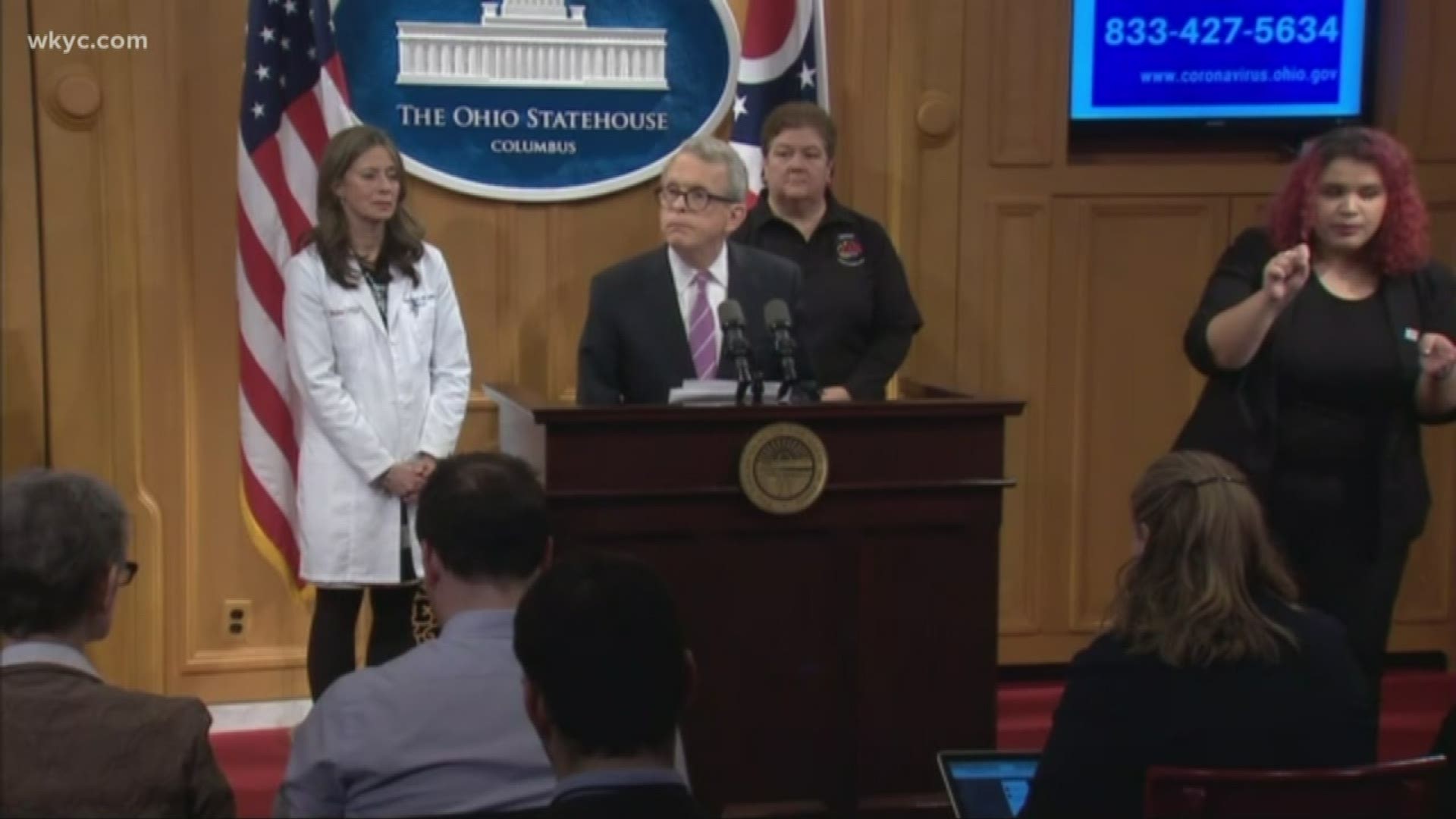 Gov. Mike DeWine has made more recommendations to help stop the spread of coronavirus, at the direction of top Ohio medical officials. 3News' Drew Horansky reports.
