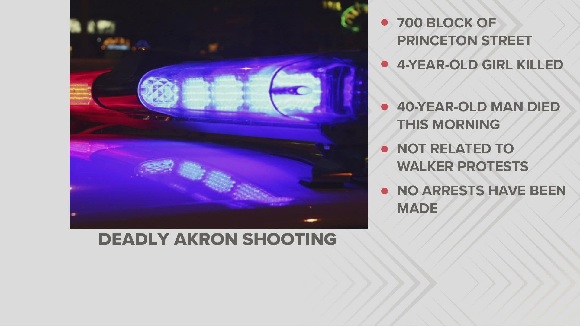 4-year-old girl and 40-year-old man dead after Akron shooting | wtol.com