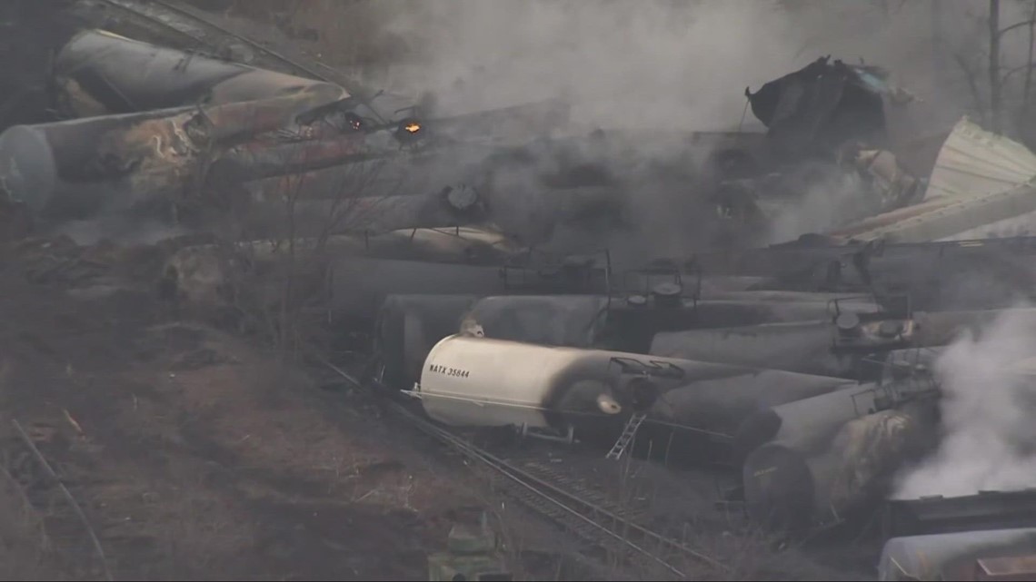 Officials give update in East Palestine after train derailment | wtol.com