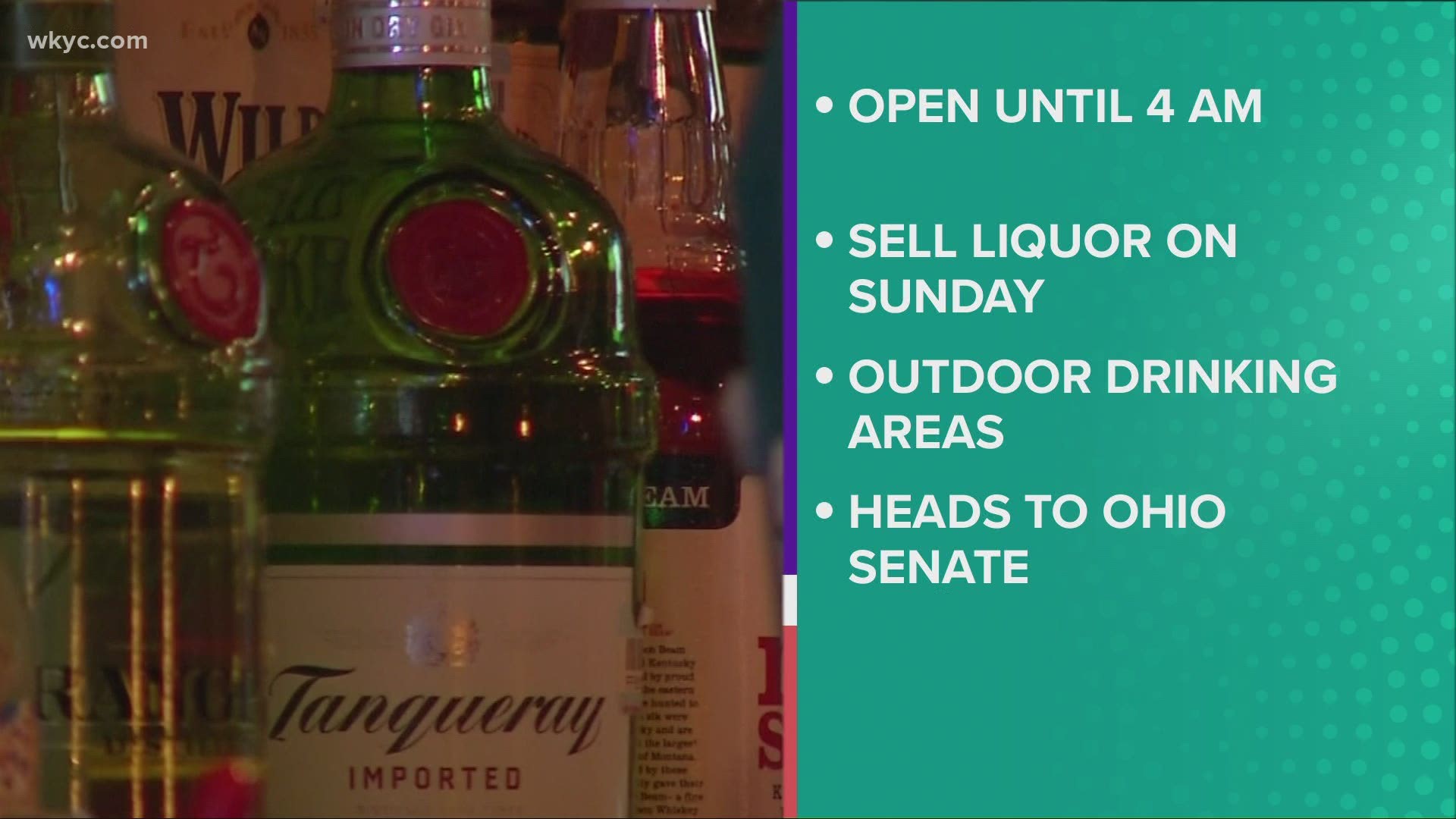 Also, bars and restaurants in the state could stay open until 4 a.m. The bill still needs to be approved by the Senate.