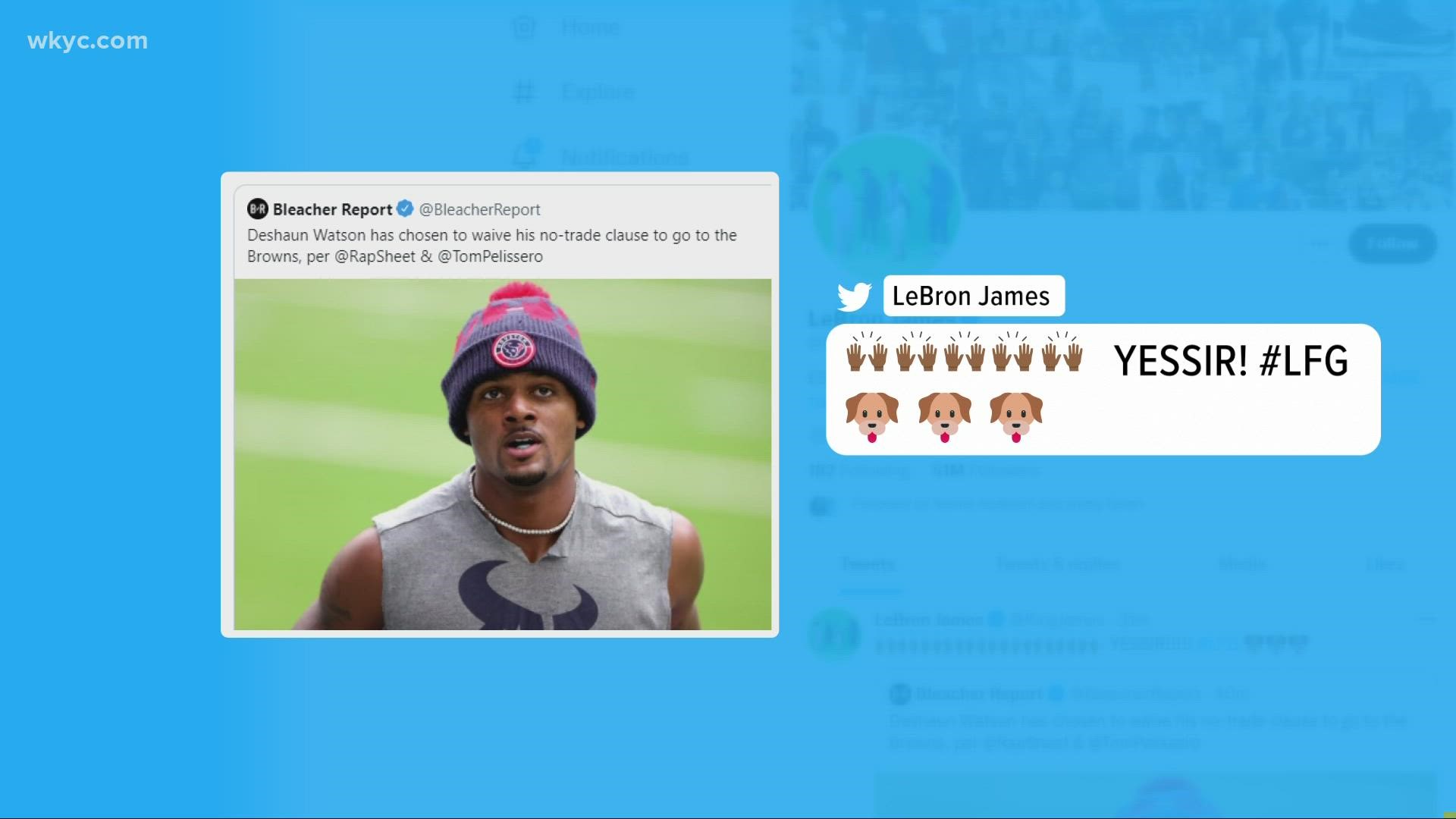 The Browns shocked the football world on Friday. Social media had plenty of reaction to Deshaun Watson agreeing to come to Cleveland.