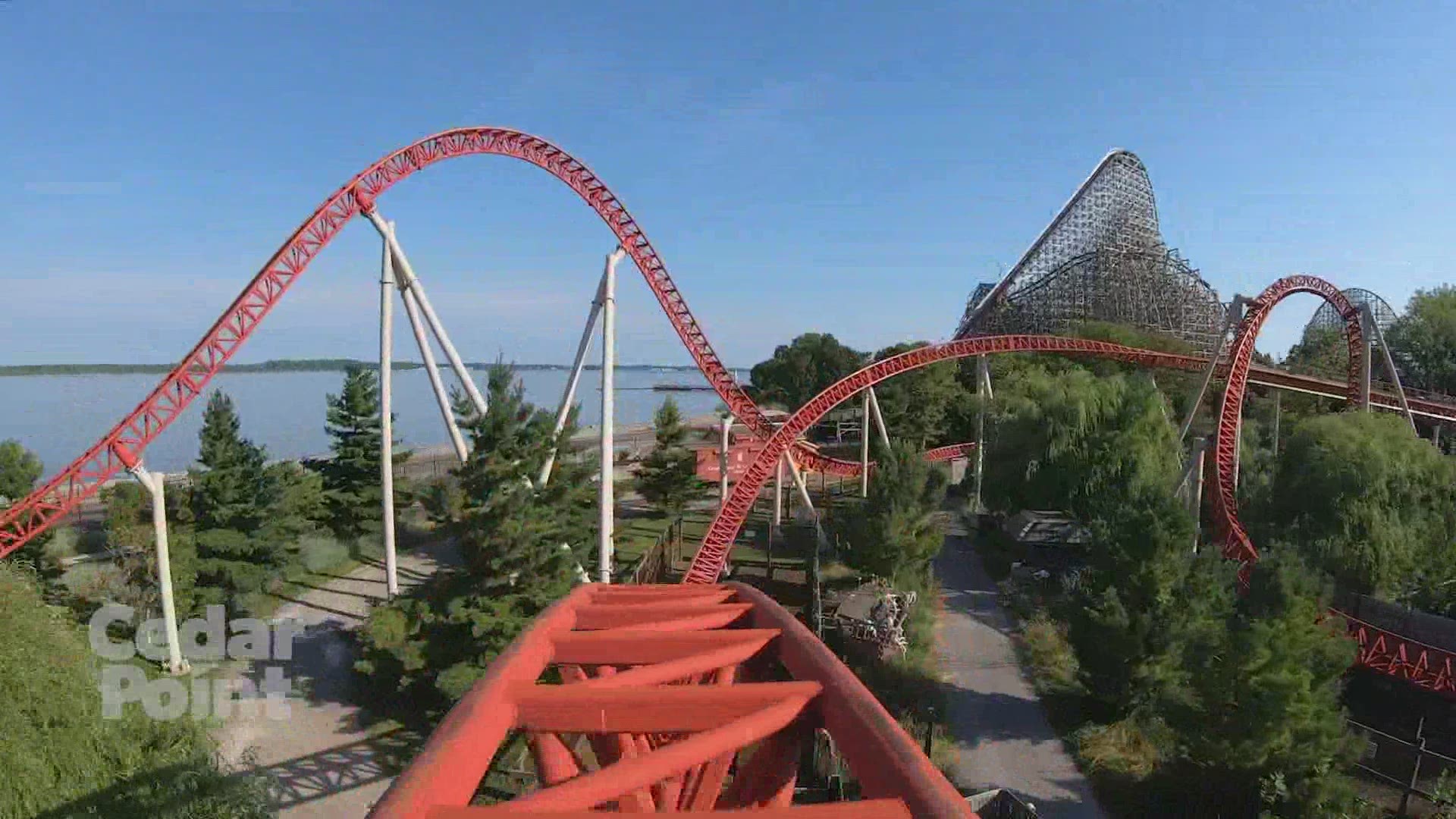 Take a front-seat ride on the Maverick roller coaster at Cedar Point. Video courtesy of Cedar Point.