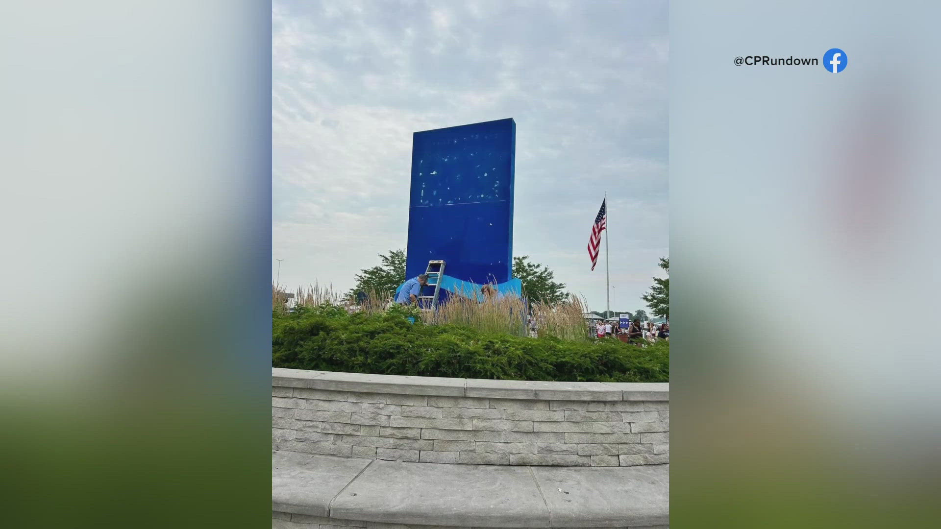 Cedar Point spokesperson Tony Clark gives an update after photos of the altered sign appeared on social media.