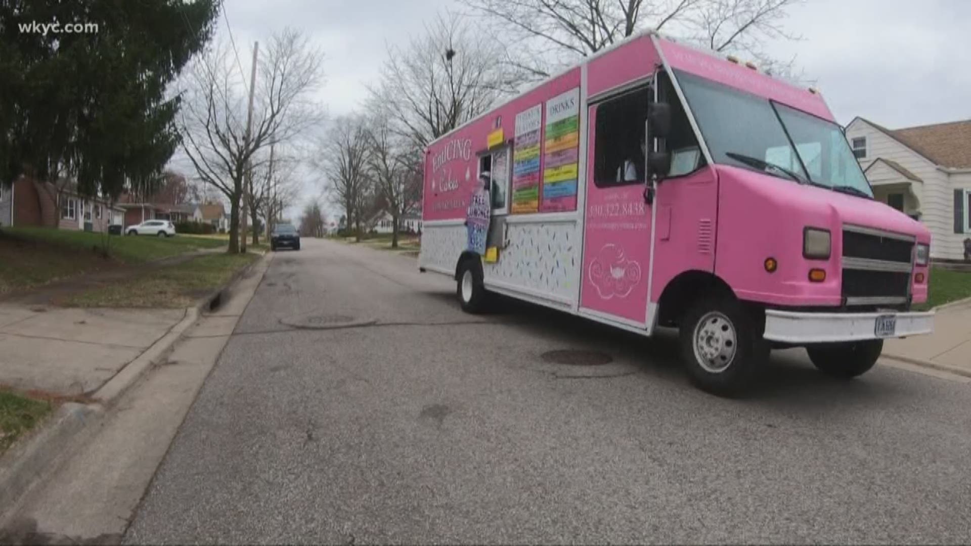 Will Ujek has the story of two women with time on their hands and compassion in their hearts. They're helping their community driving around in a big pink truck.