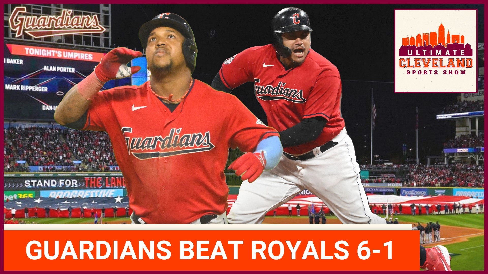 Cleveland Guardians take game one from the Kansas City Royals