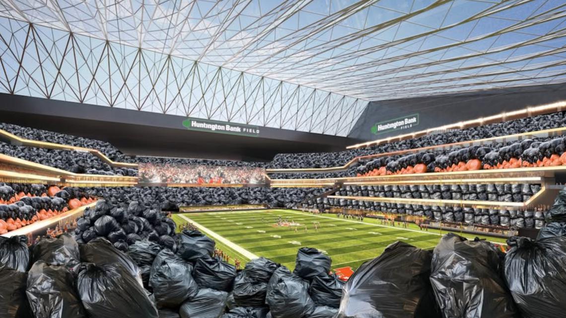 'We’re not saying Browns fans are trash': ODOT uses Brook Park stadium reference to show scale of Ohio’s litter problem