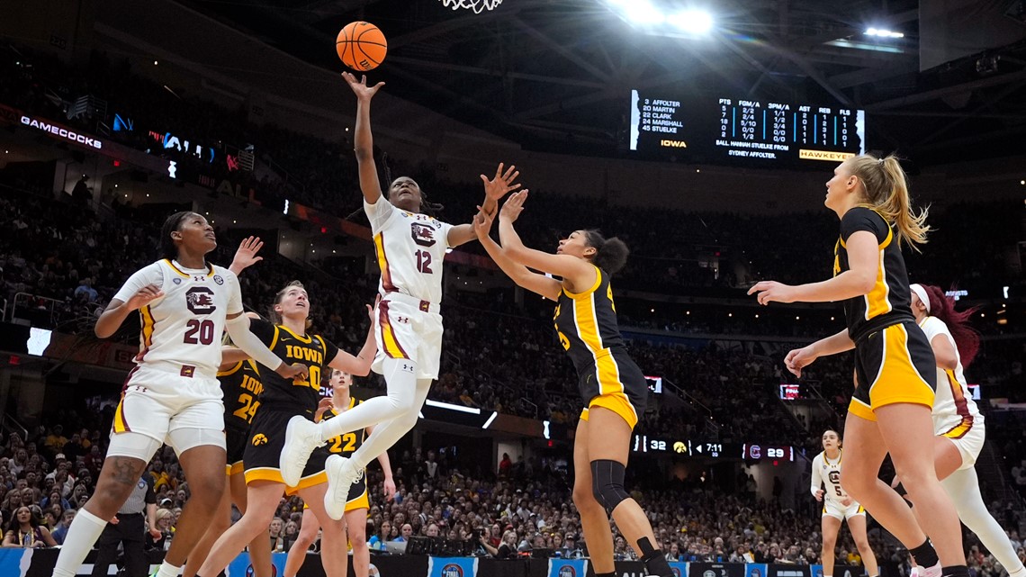 South Carolina beats Iowa to win NCAA women’s basketball title
