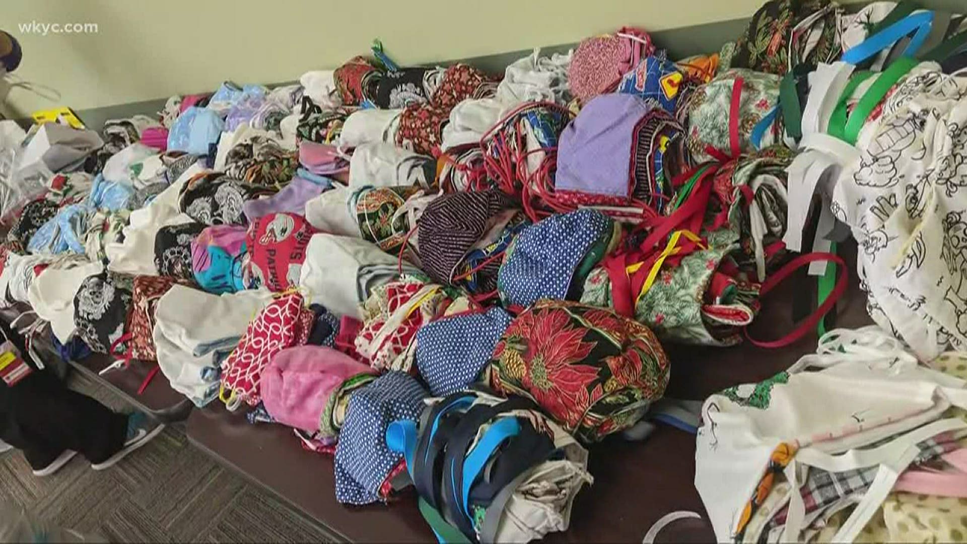University Hospitals has a goal to make 100,000 cloth masks for its employees over a period of two weeks.But they need your help. Brandon Simmons explains