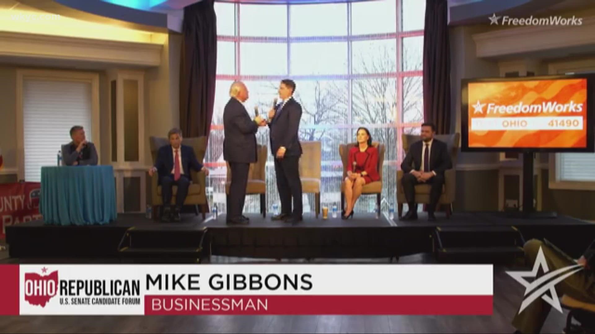 A face-to-face clash between Gibbons and Mandel broke out. It started after Gibbons accused the former Ohio Treasurer of "never having worked in the private sector."