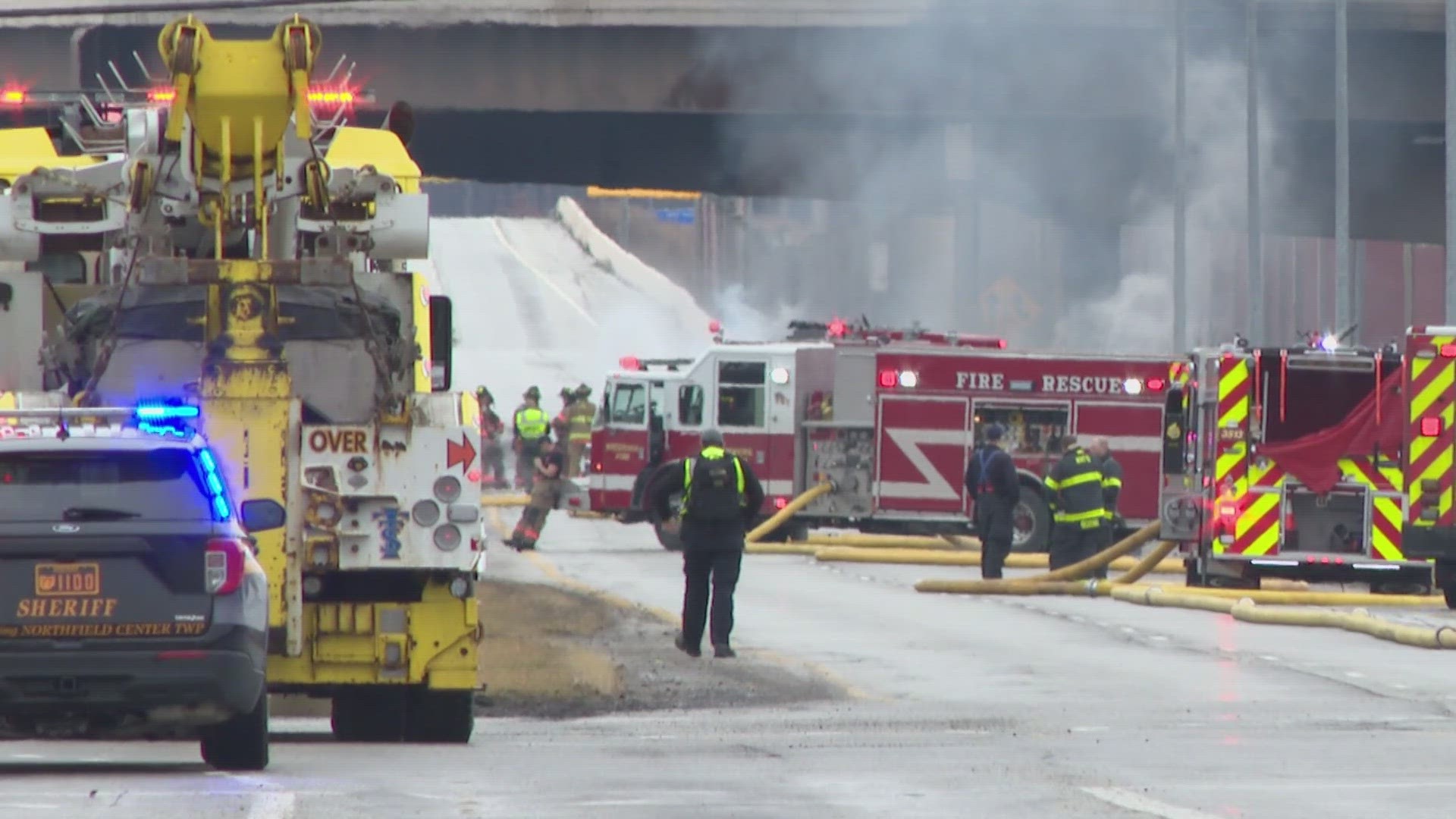 The ramp from State Route 8 to I-271 North is currently closed as well as State Route 8 southbound.