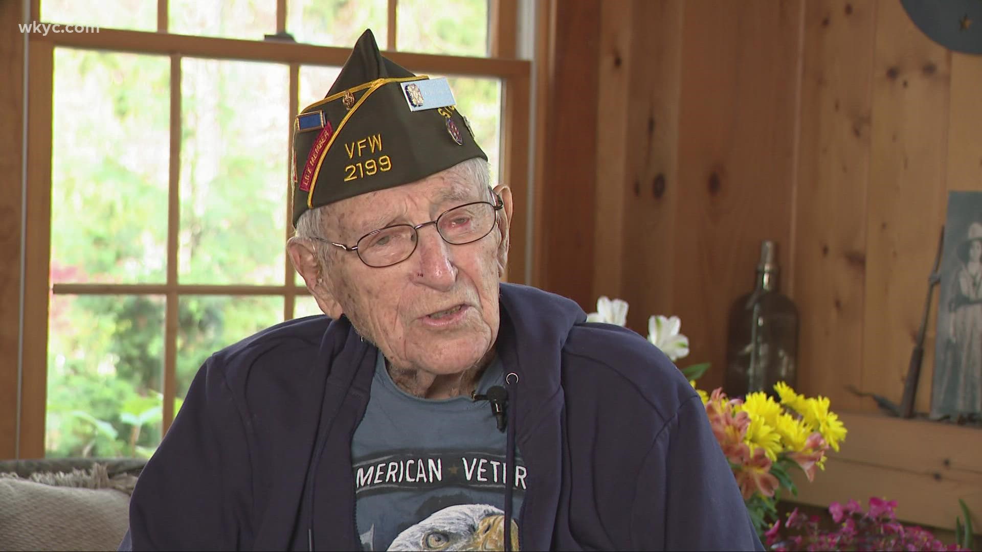Just three weeks after graduating high school, Felix Pasteris joined the Army -- serving in WWII. At 100-year-old – he's thankful for the little things.