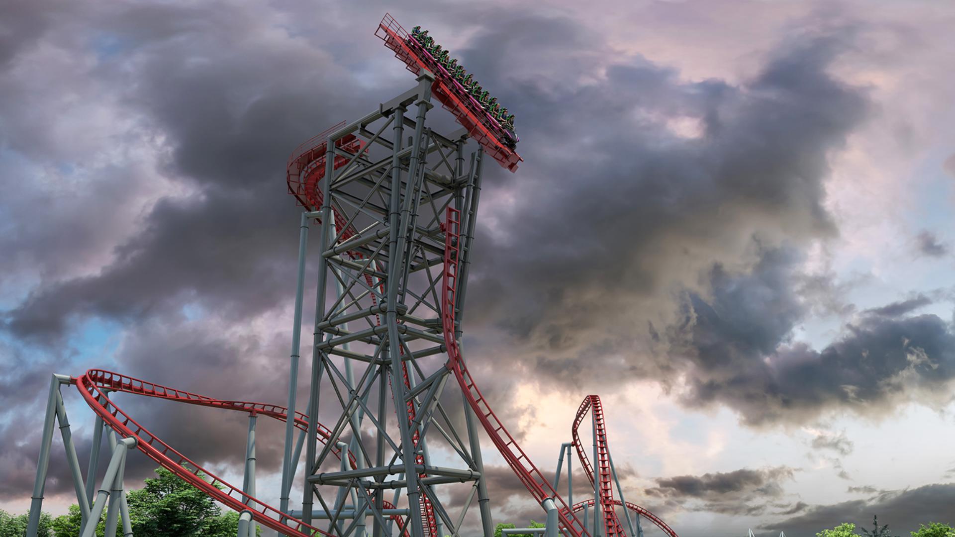 Located across from the Iron Dragon near the Cedar Point marina, Siren’s Curse is being called the tallest, fastest and longest tilt roller coaster in North America.