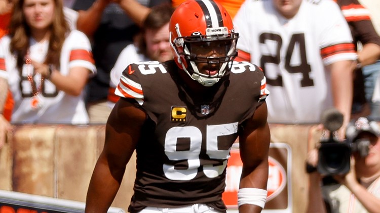 Cleveland Browns' Myles Garrett not practicing, status for Thursday night's game against Pittsburgh Steelers unknown
