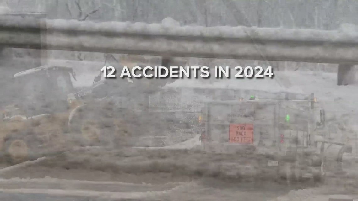 12 ODOT snow plows have been struck so far in 2024