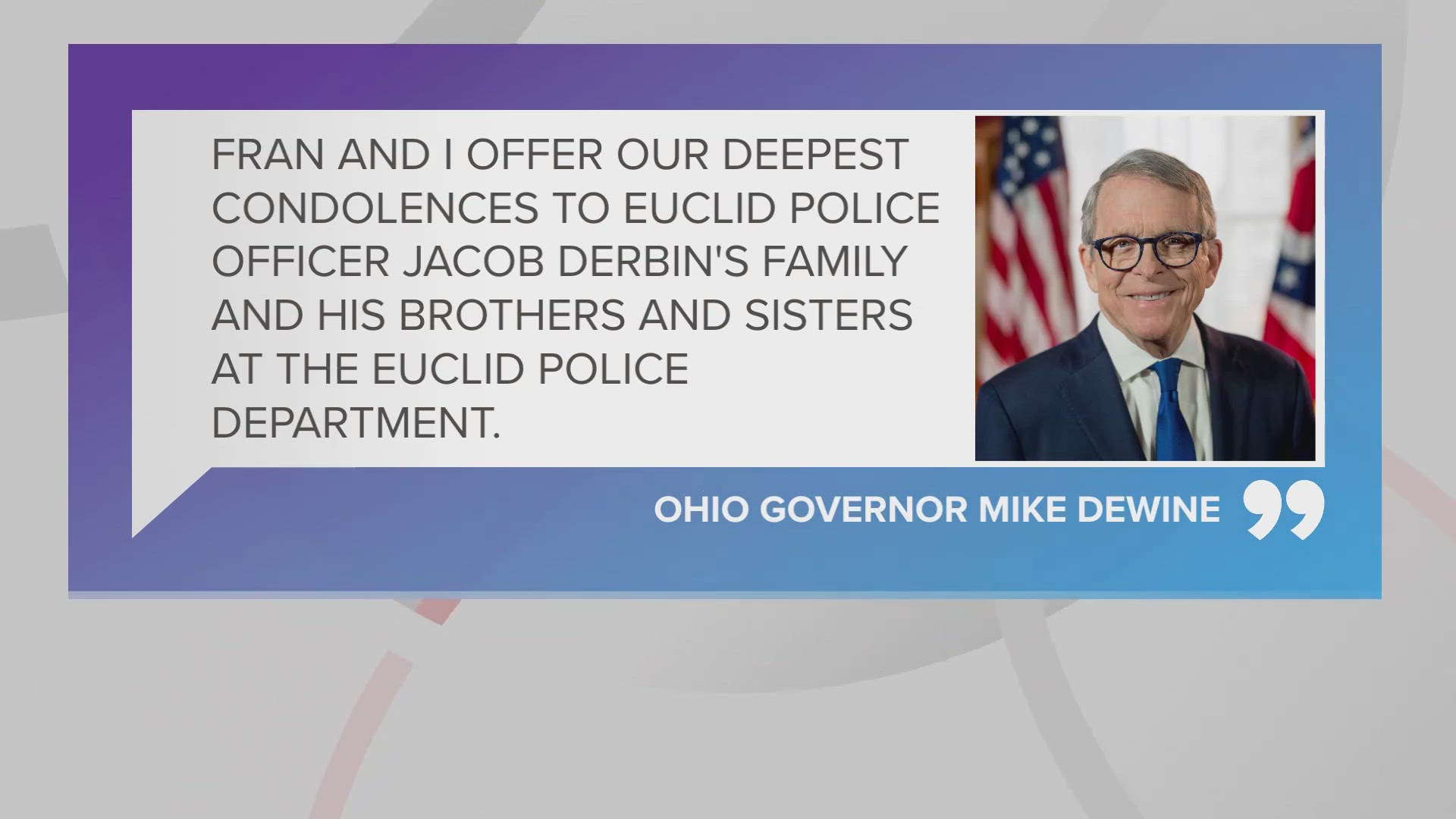 'It is a cruel irony that a mother lost her son on Mother’s Day, and that this murder happened as we prepare to solemnize our fallen during Police Memorial Week.'