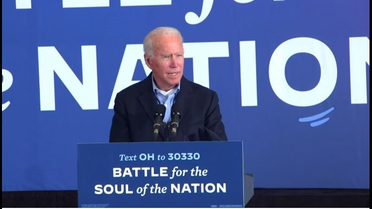 Joe Biden makes campaign stop in Cleveland: 'It's time for Donald Trump to pack his bags and go home'