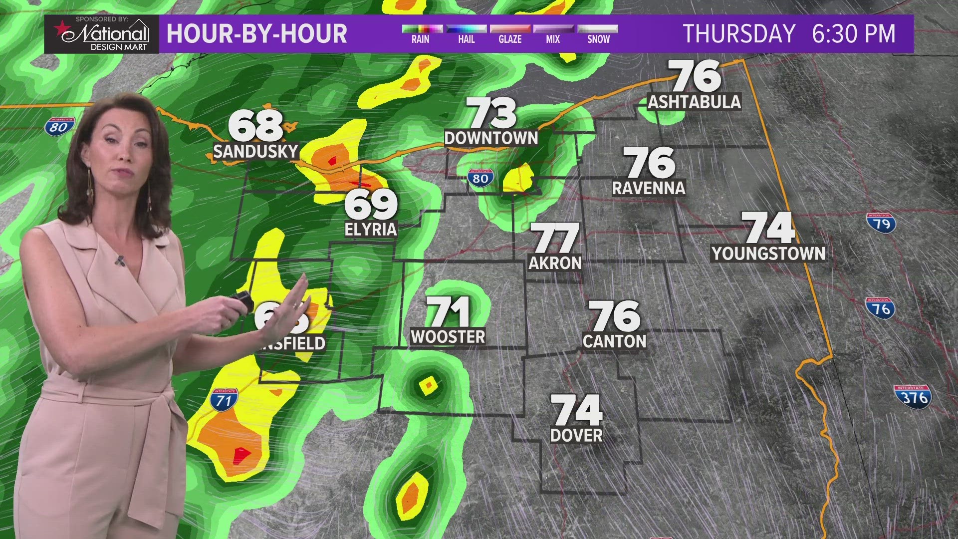 Above normal to below normal temperatures... oh, and rain too!