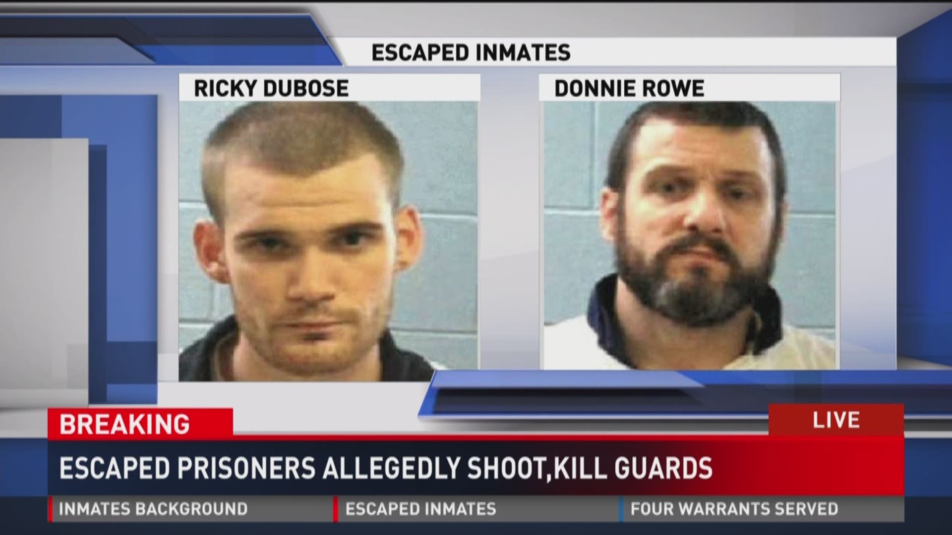 Manhunt underway for prisoners accused of killing two Ga. correctional officers