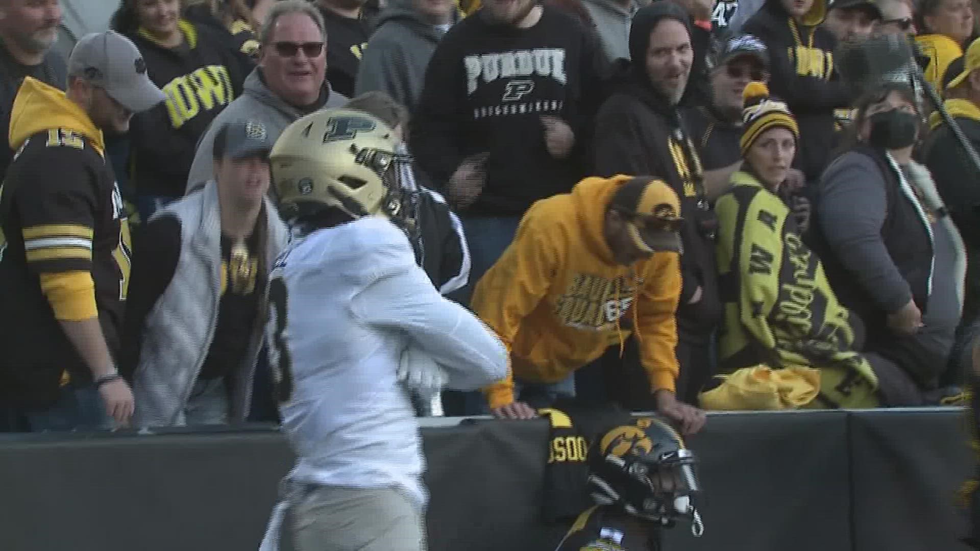 Iowa struggles on offense and Purdue piles up 400 yards to beat Iowa 24-7.