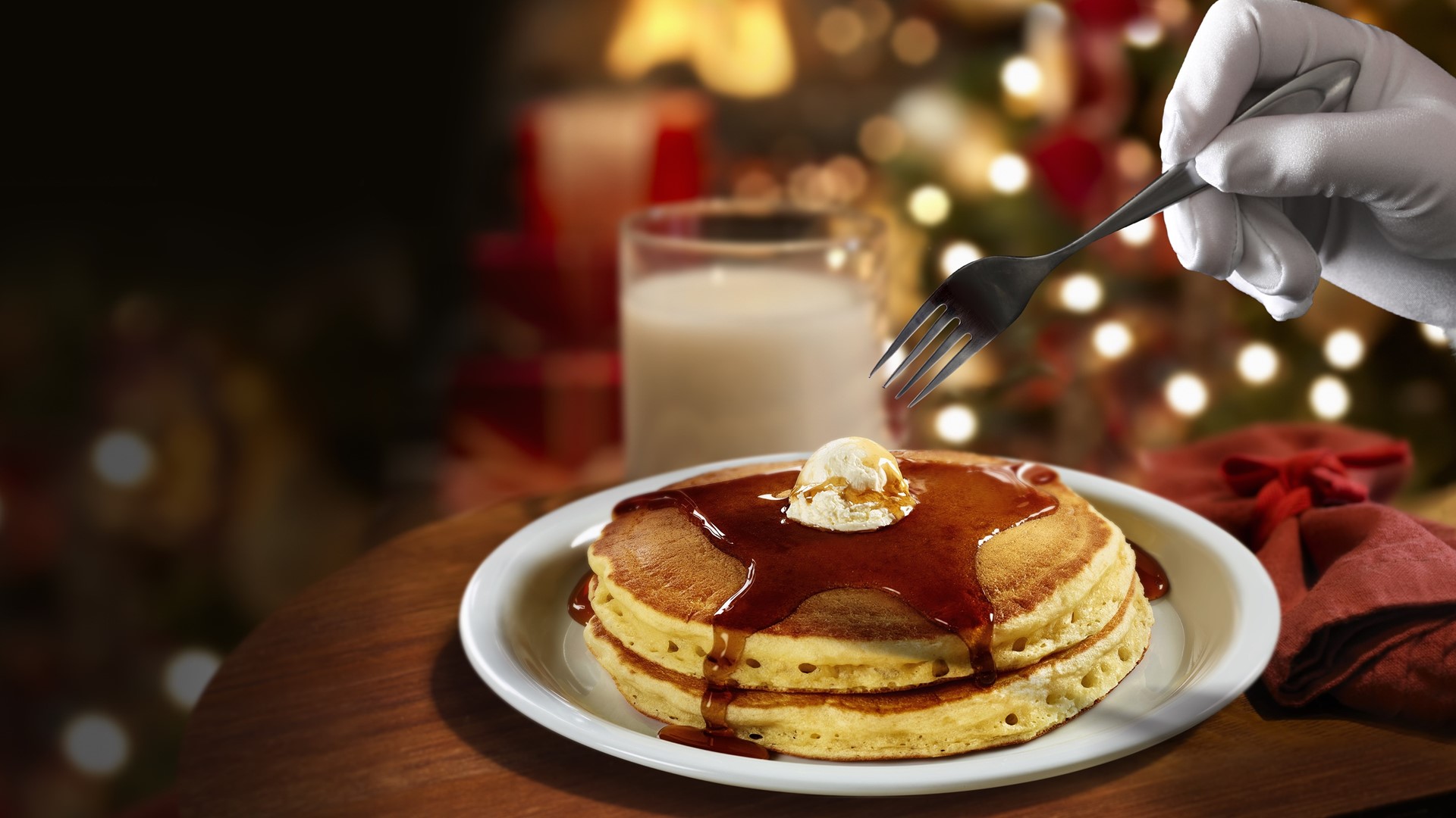 Denny's giving away pancakes on Christmas Eve