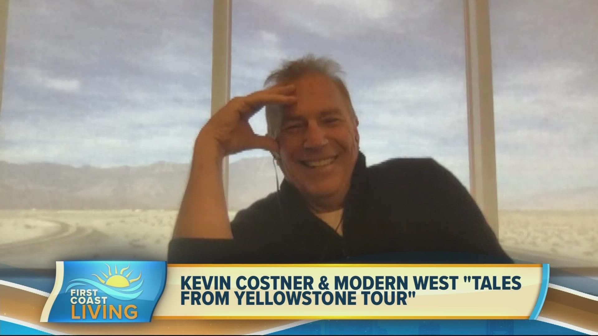 Kevin Costner & Modern West takes "Tales from Yellowstone Tour" to St. Augustine Amphitheater Monday October 25, 2021 at 7 p.m.