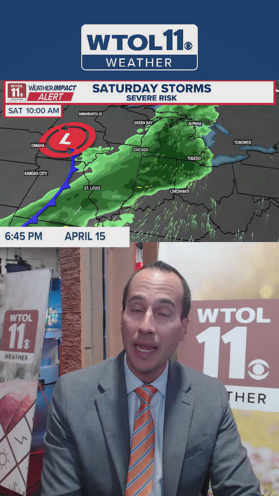 Severe storm risk over for Wednesday but powerful cold front moving in ...