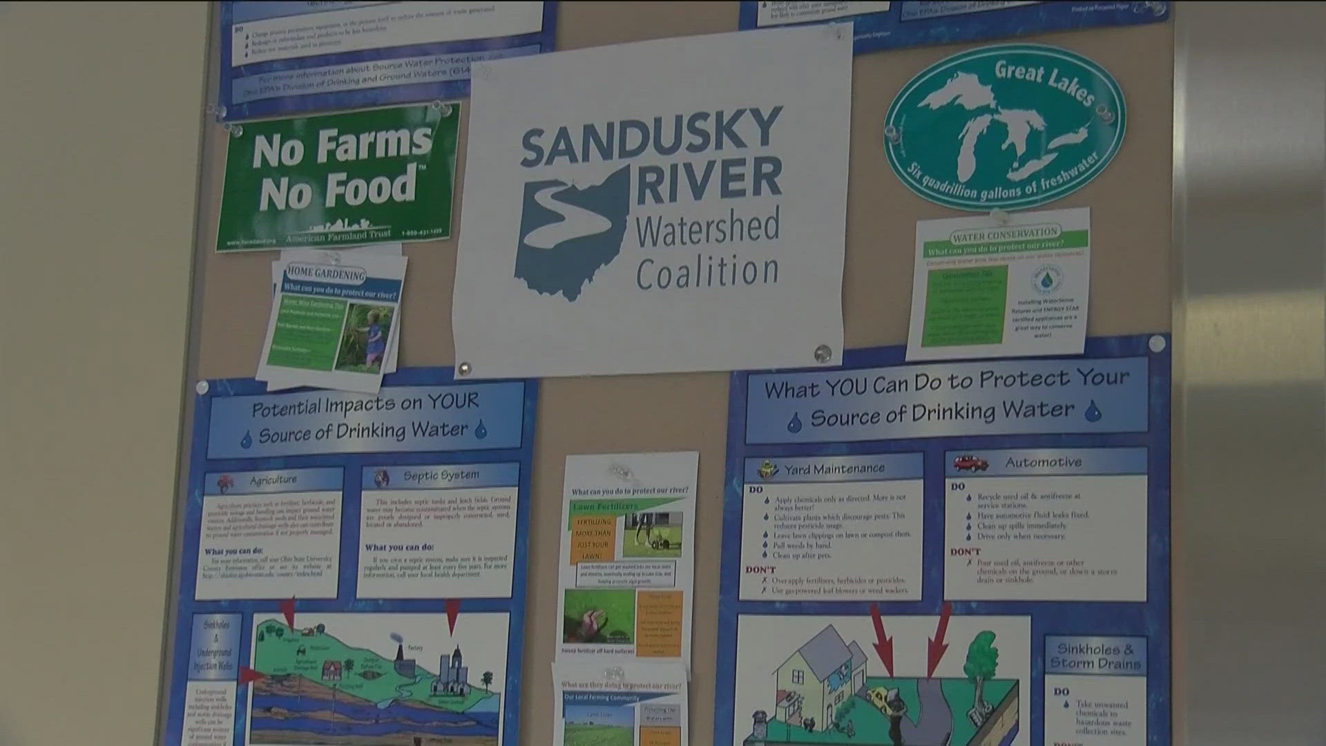 Located in Tiffin, the National Center for Water Quality Research and the Sandusky River Watershed Coalition tests water samples for the health of rivers and streams