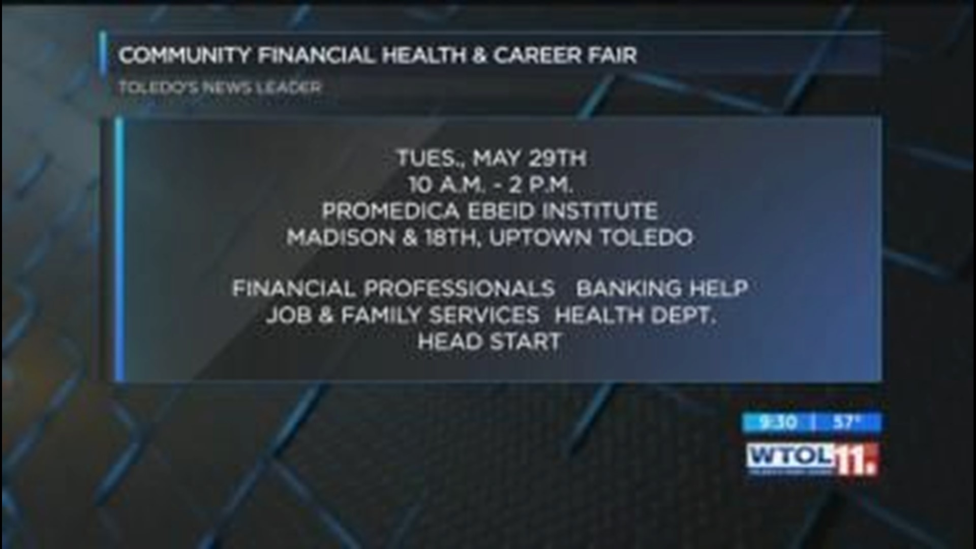 Free services available next Tues. for those struggling financially