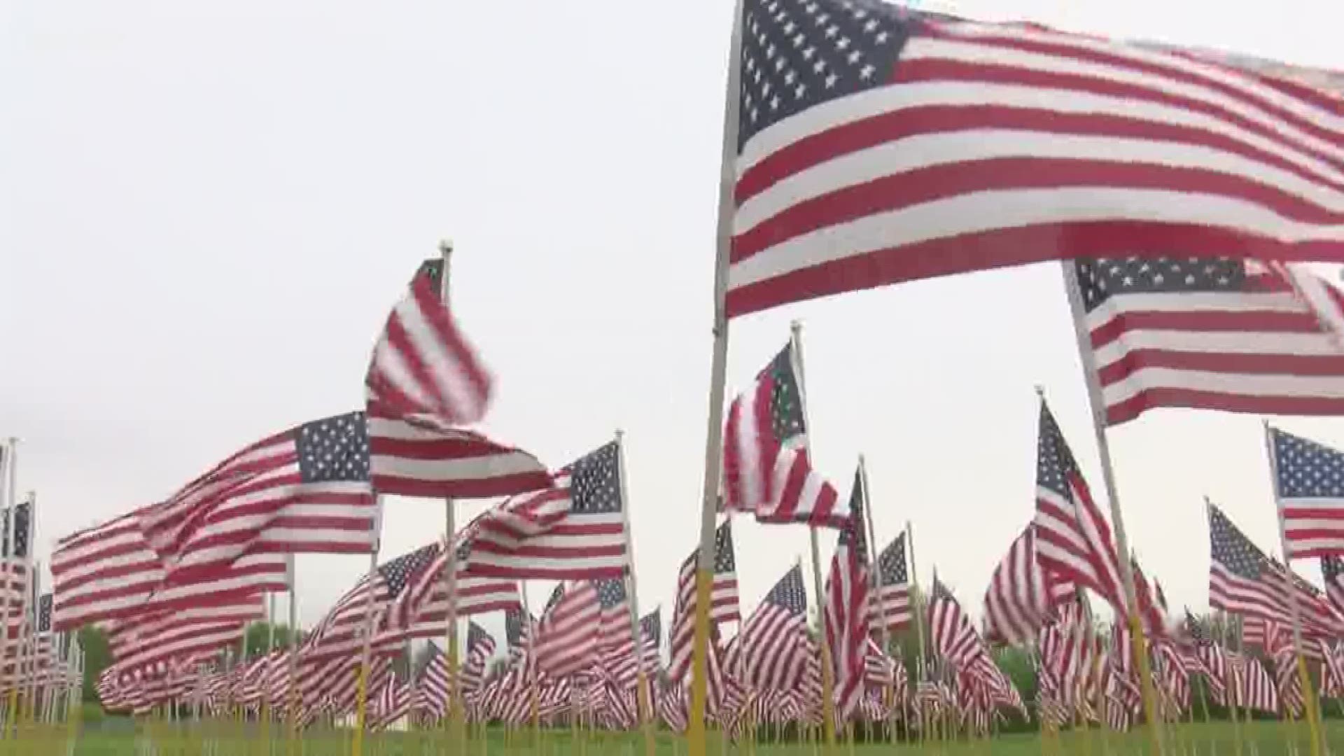 The Ohio Flags of Honor Memorial is making a stop here, one of 16 this year around the state.