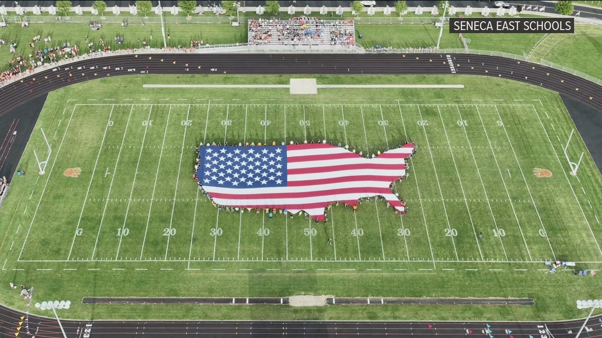 Last week, the school hosted the Stars, Stripes, & Lights cross country meet. The goal is to bring the students a sense of patriotism and learning.