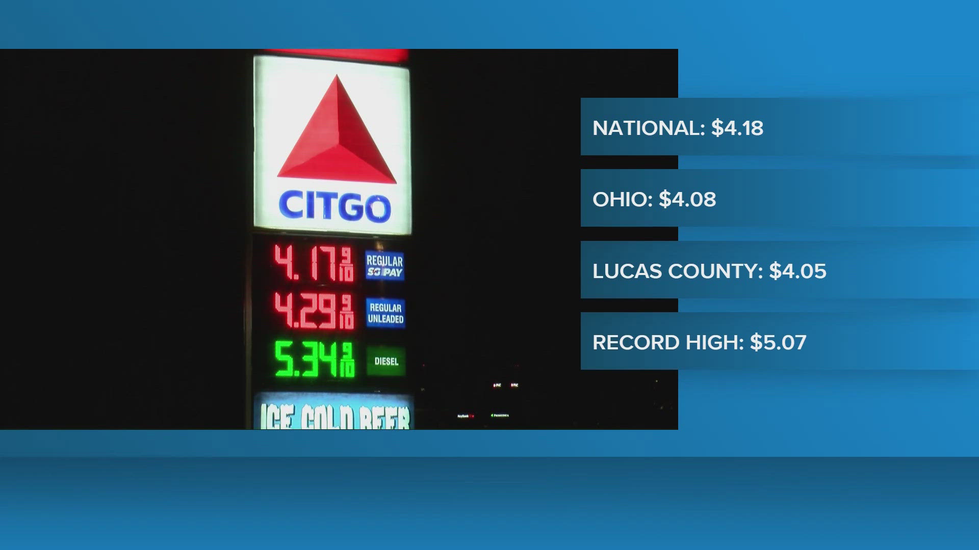 Gas prices spike above $4 ahead of summer travel season | wtol.com