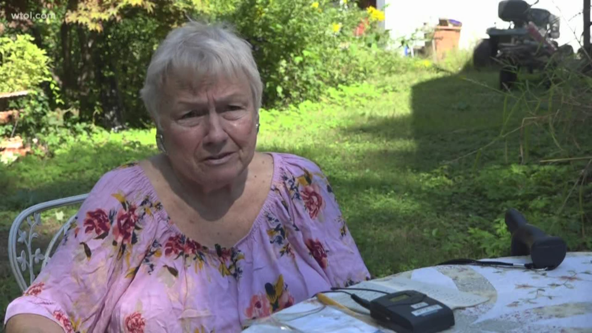 A 76-year-old woman says she has fallen victim to an unknown prowler on her property several times over the last two years.