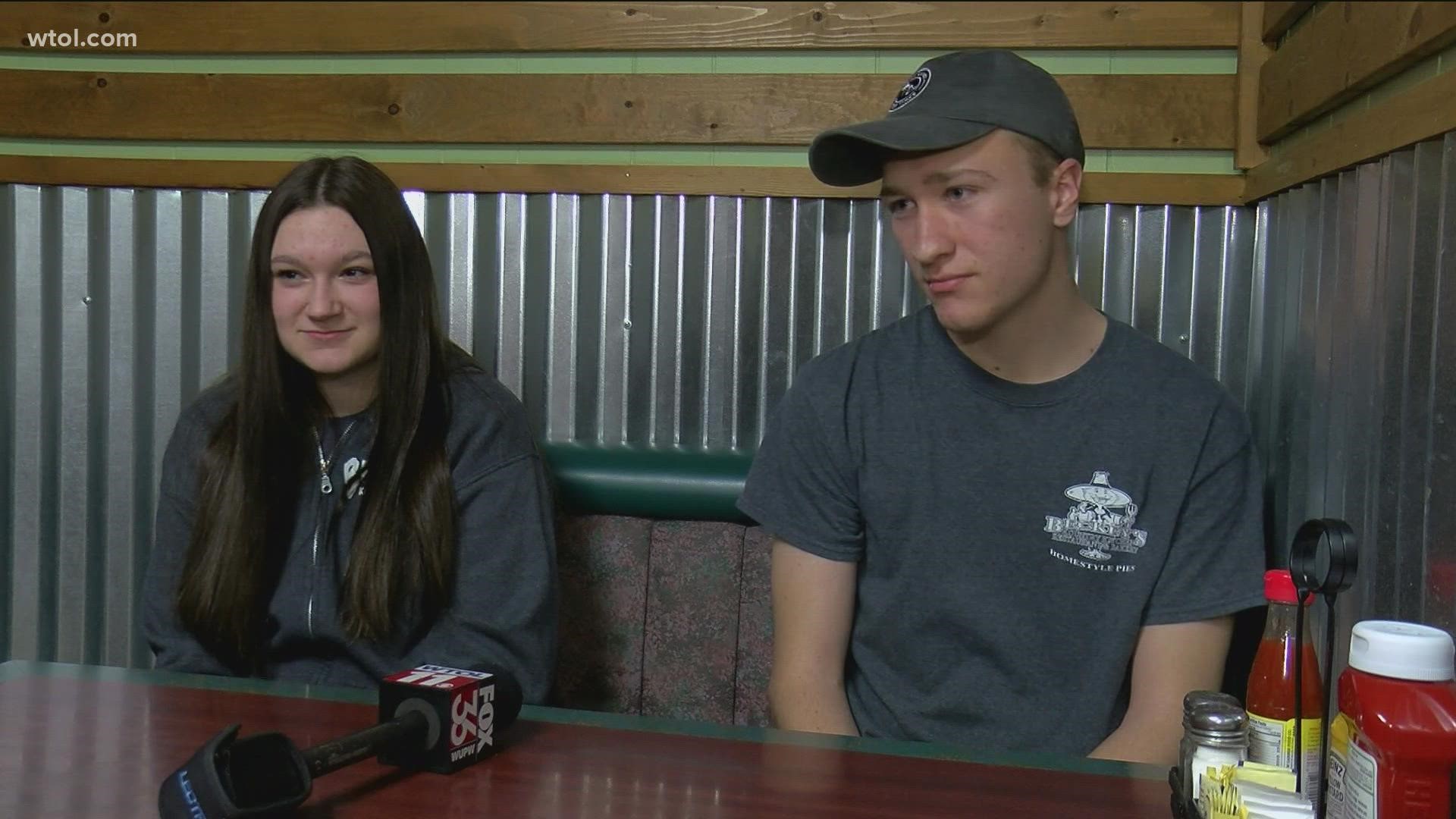 A group of teens at a Blissfield restaurant want to prove they're motivated, hard workers.