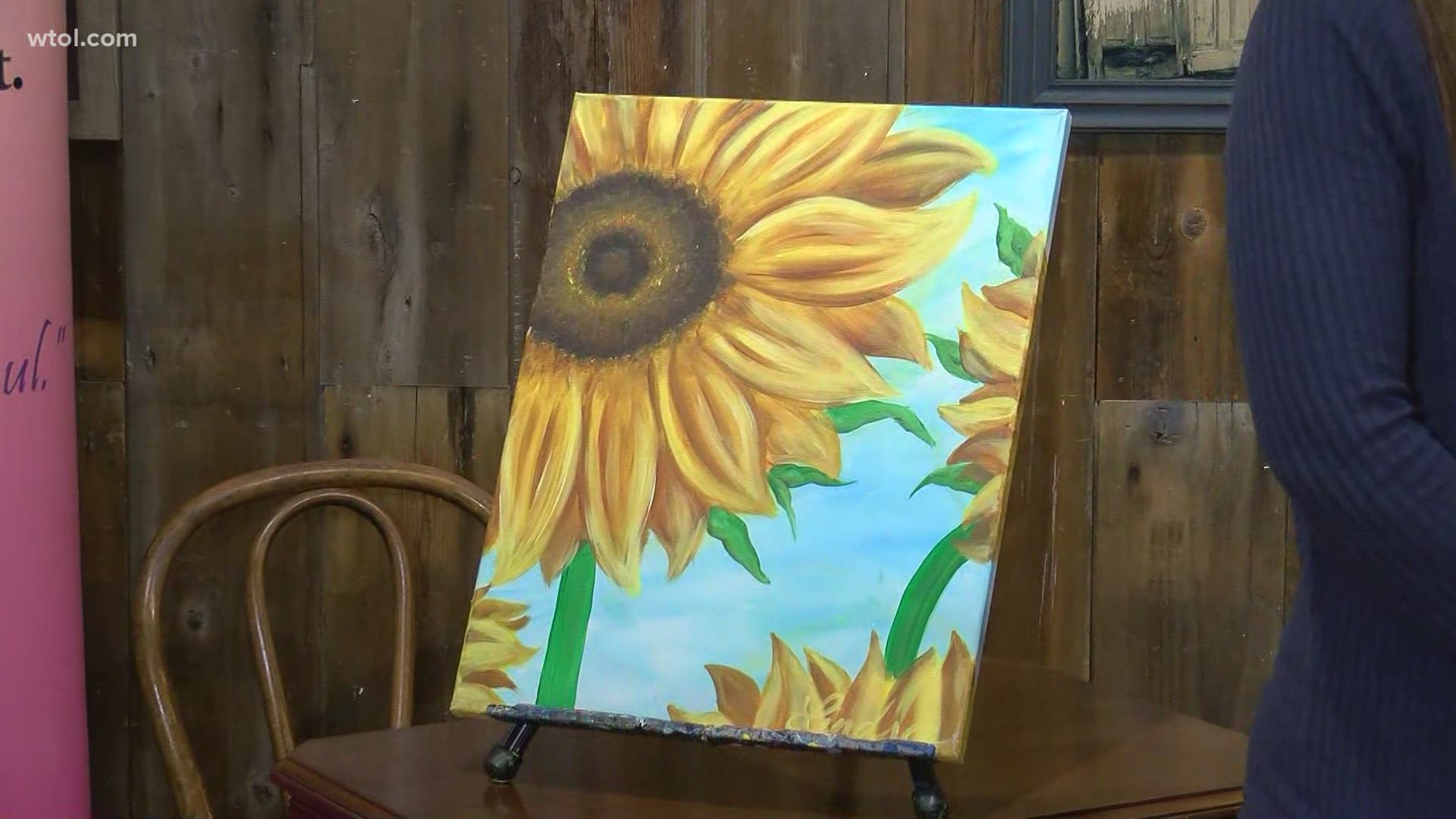 Here's how painting a sunflower can help give those with cancer a much-needed day of pampering!